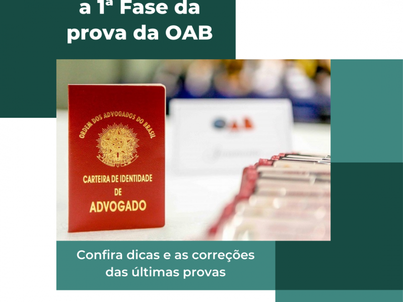 Reta final para a prova da oab